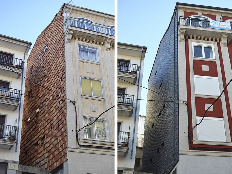 Rehabilitación de fachada en la calle Colón