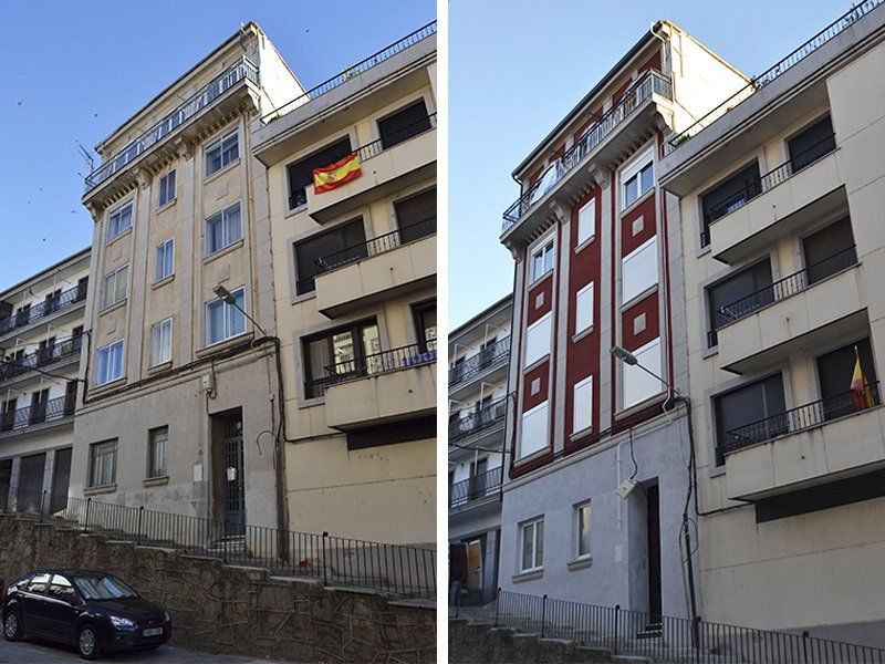 Rehabilitación de fachada en la calle Colón