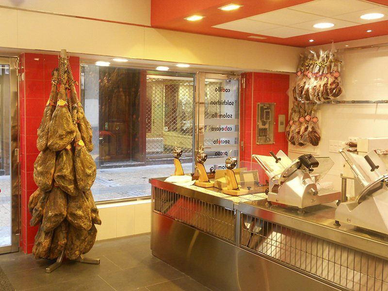 Carnicería en la calle Artecalle. Deibéricos. Bilbao