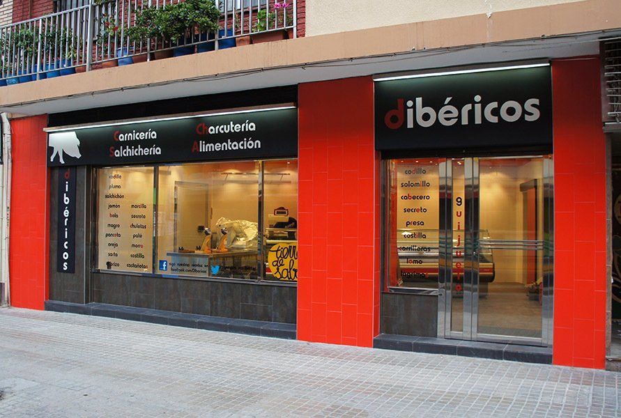 Carnicería en la Calle Barón de Cortes. Dibéricos. Valencia